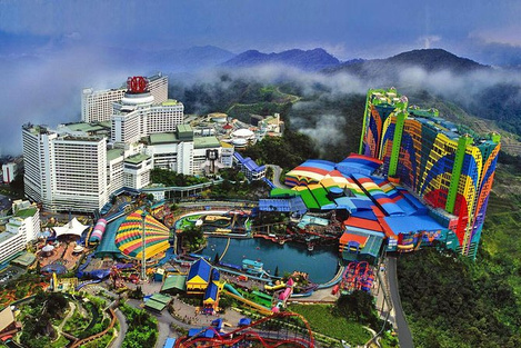 Aerial view of Genting Highlands resort